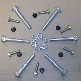Wood Wheel Bolt Kit for 1 Wheel